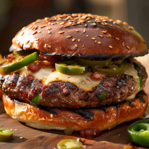 Recipe for Spicy Griled Jalapeno Burger